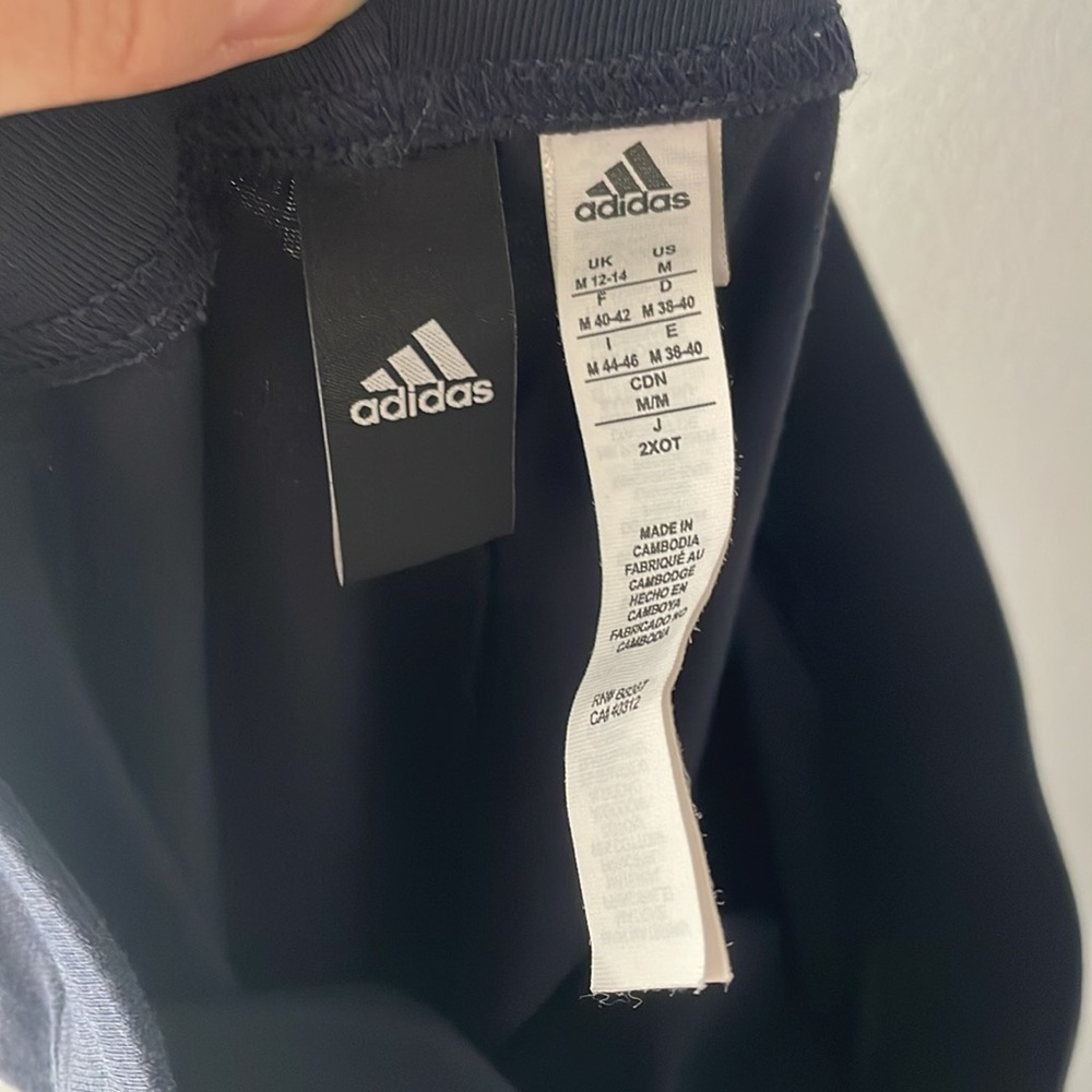 Adidas Girls M Navy Blue Leggings - Picture 9 of 9